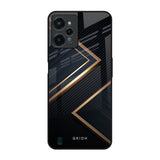 Sleek Golden & Navy Realme C31 Glass Back Cover Online