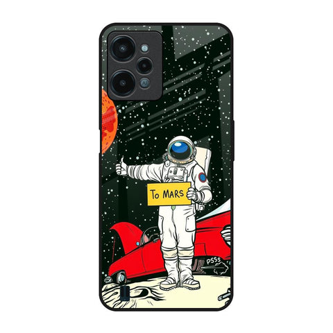 Astronaut on Mars Realme C31 Glass Back Cover Online