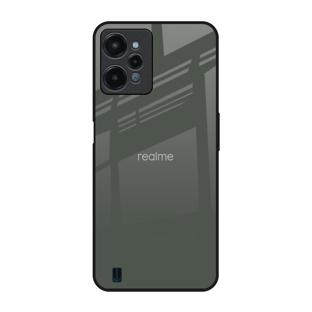 Charcoal Realme C31 Glass Back Cover Online