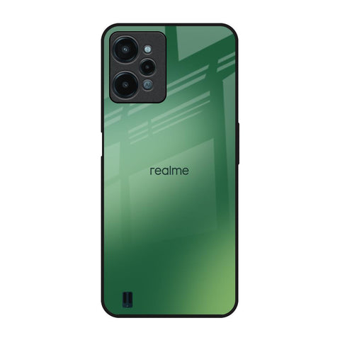 Green Grunge Texture Realme C31 Glass Back Cover Online