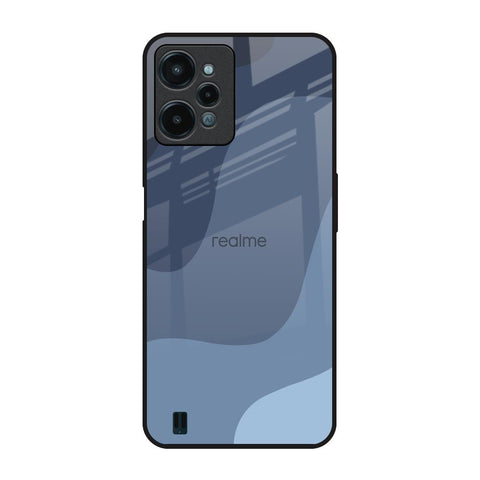 Navy Blue Ombre Realme C31 Glass Back Cover Online