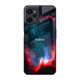 Brush Art Realme C31 Glass Back Cover Online