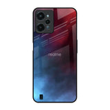 Smokey Watercolor Realme C31 Glass Back Cover Online