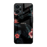 Tropical Art Flower Realme C31 Glass Back Cover Online