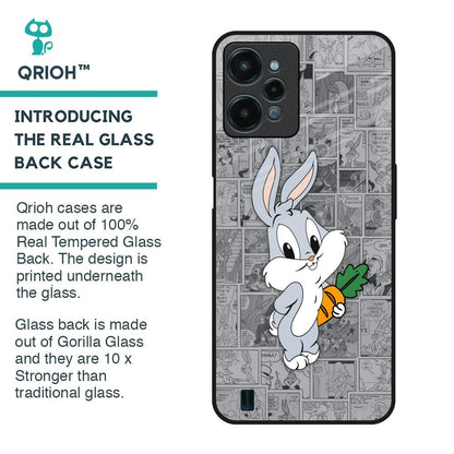 Cute Baby Bunny Glass Case for Realme C31