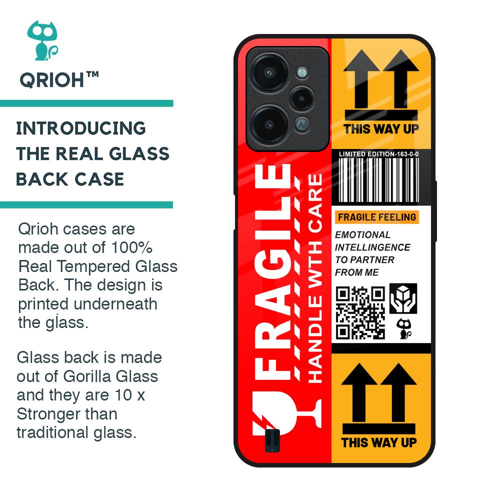 Handle With Care Glass Case for Realme C31