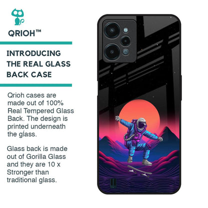 Retro Astronaut Glass Case for Realme C31
