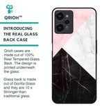 Marble Collage Art Glass Case For Realme C31