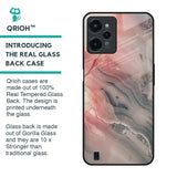Pink And Grey Marble Glass Case For Realme C31