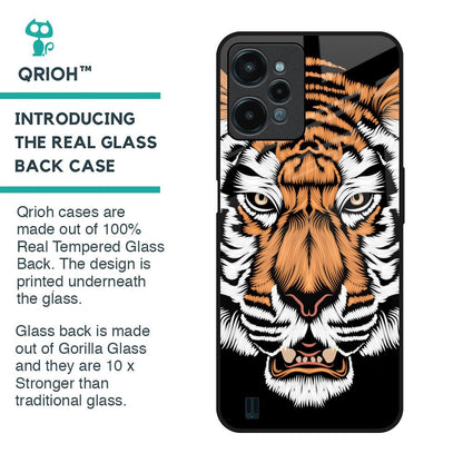 Angry Tiger Glass Case For Realme C31
