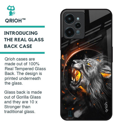 Aggressive Lion Glass Case for Realme C31