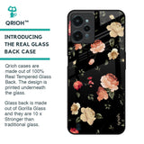 Black Spring Floral Glass Case for Realme C31