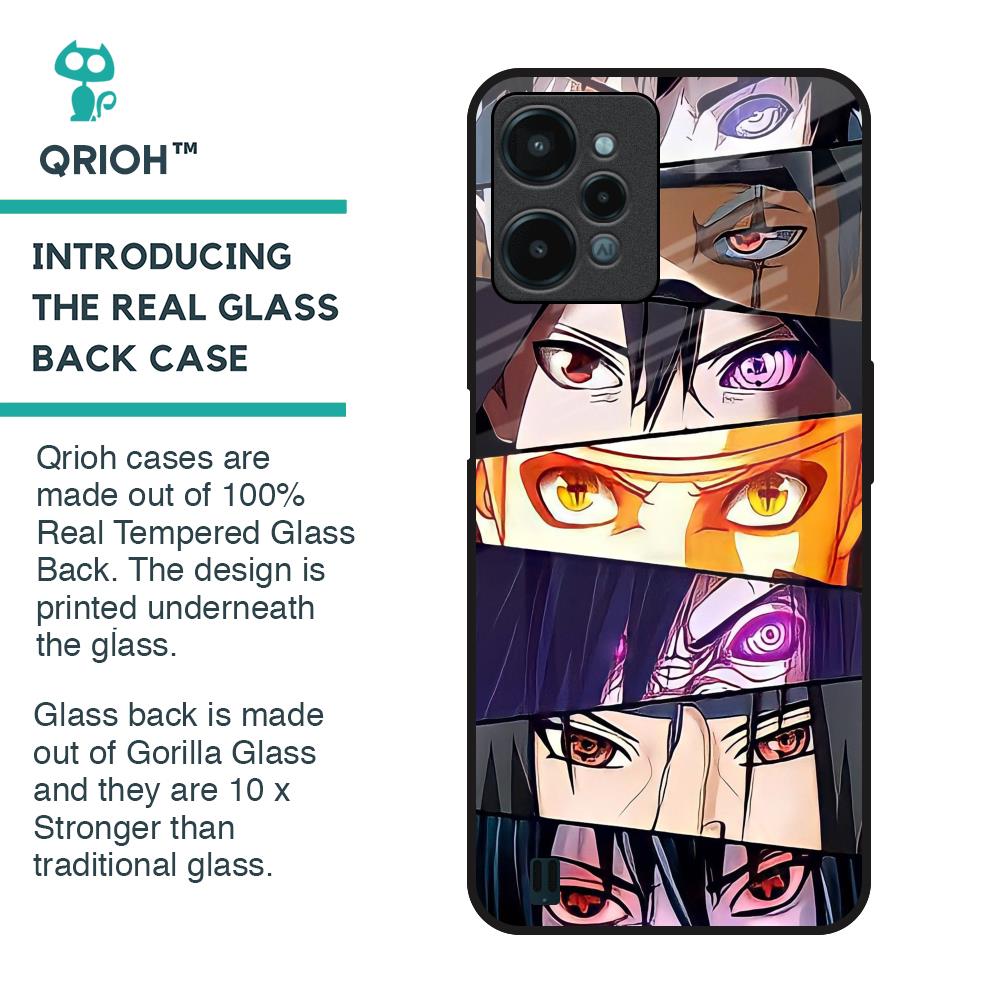 Anime Eyes Glass Case for Realme C31