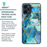 Turquoise Geometrical Marble Glass Case for Realme C31