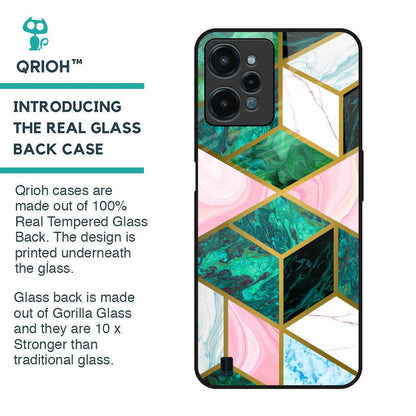 Seamless Green Marble Glass Case for Realme C31
