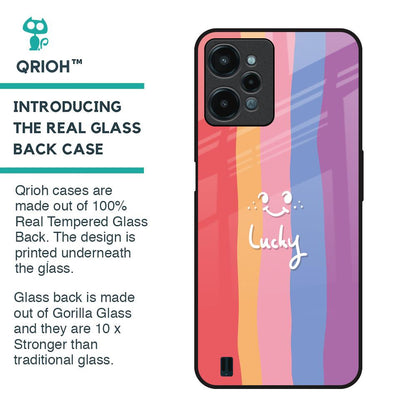 Lucky Abstract Glass Case for Realme C31