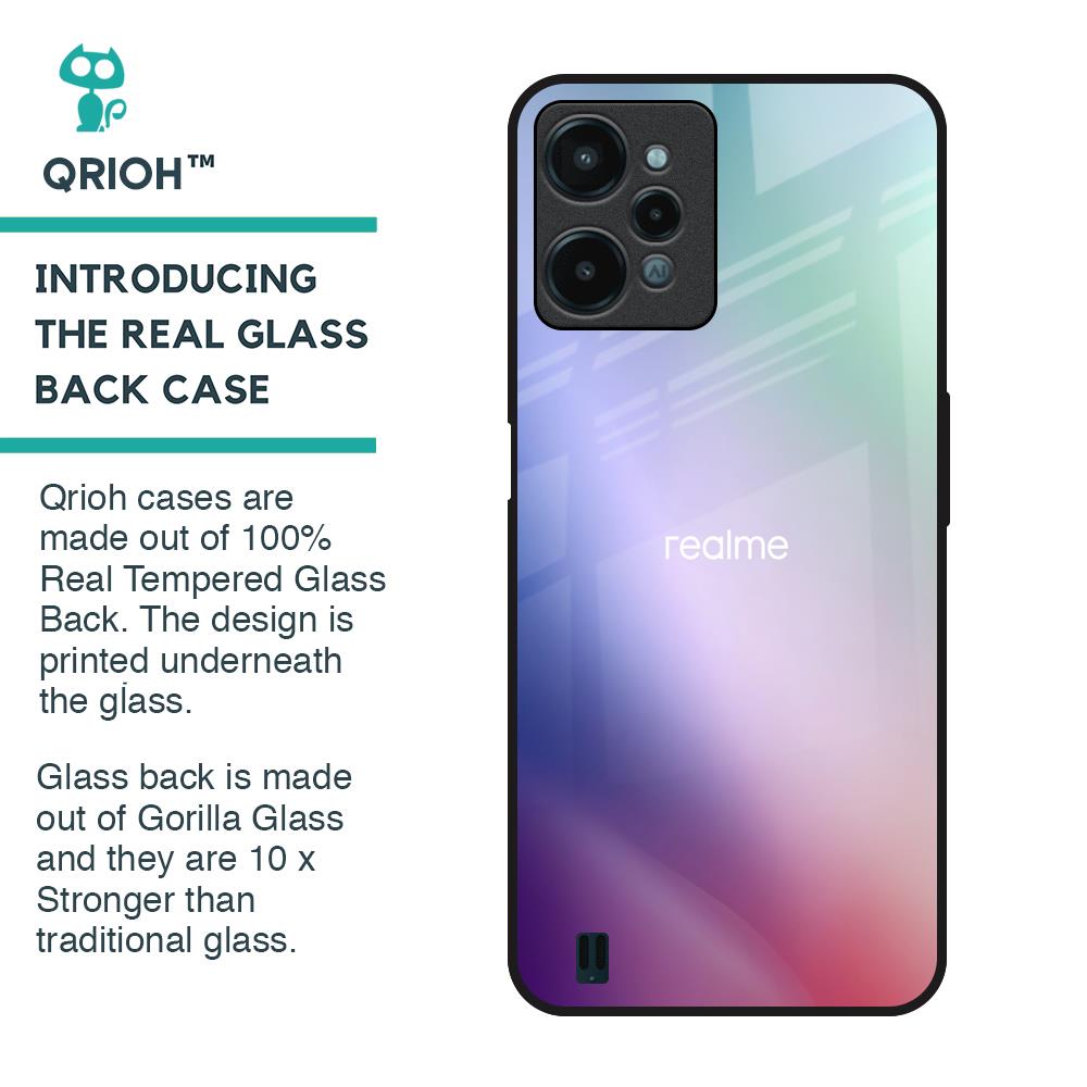 Abstract Holographic Glass Case for Realme C31