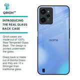 Vibrant Blue Texture Glass Case for Realme C31