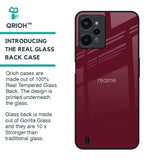 Classic Burgundy Glass Case for Realme C31