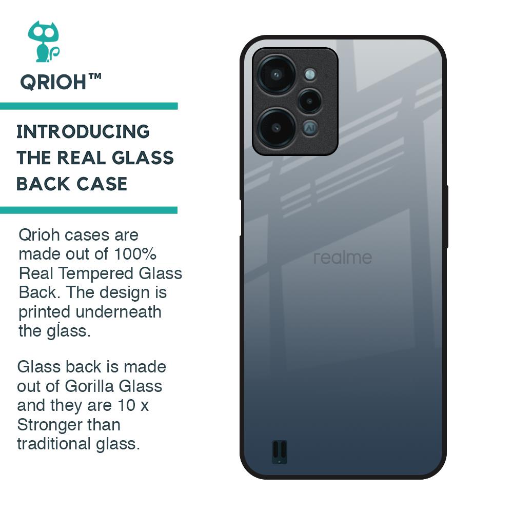 Smokey Grey Color Glass Case For Realme C31