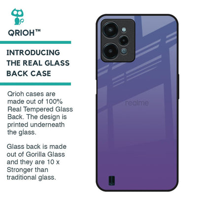 Indigo Pastel Glass Case For Realme C31