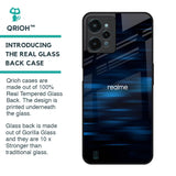 Blue Rough Abstract Glass Case for Realme C31