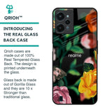 Flowers & Butterfly Glass Case for Realme C31
