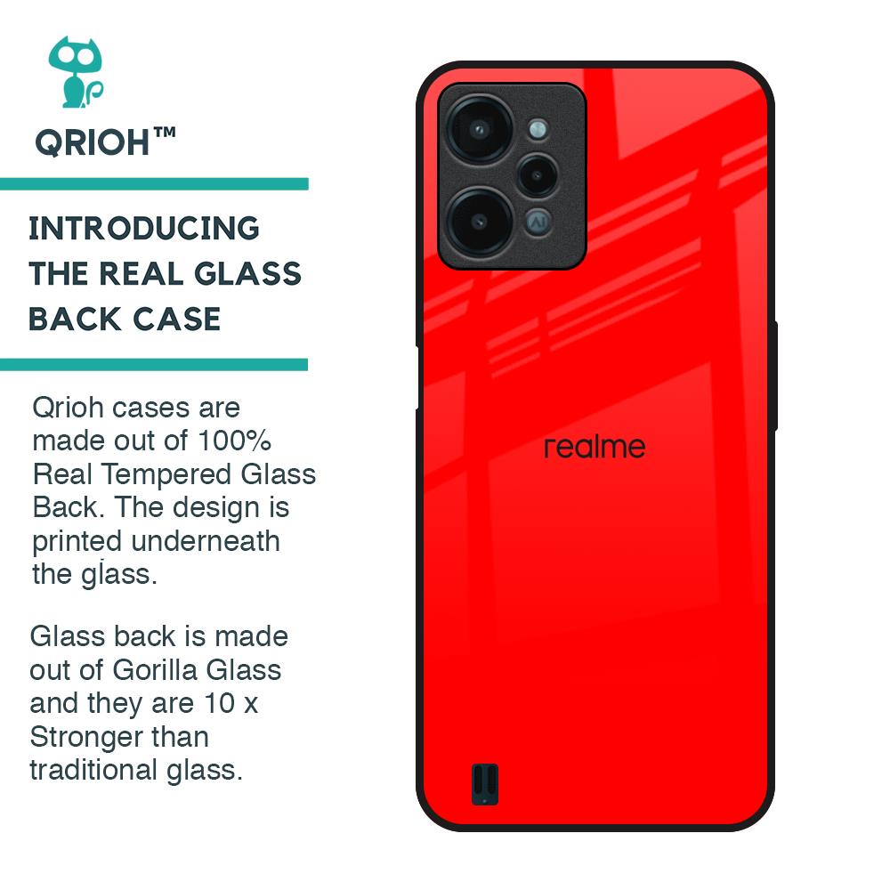 Blood Red Glass Case for Realme C31