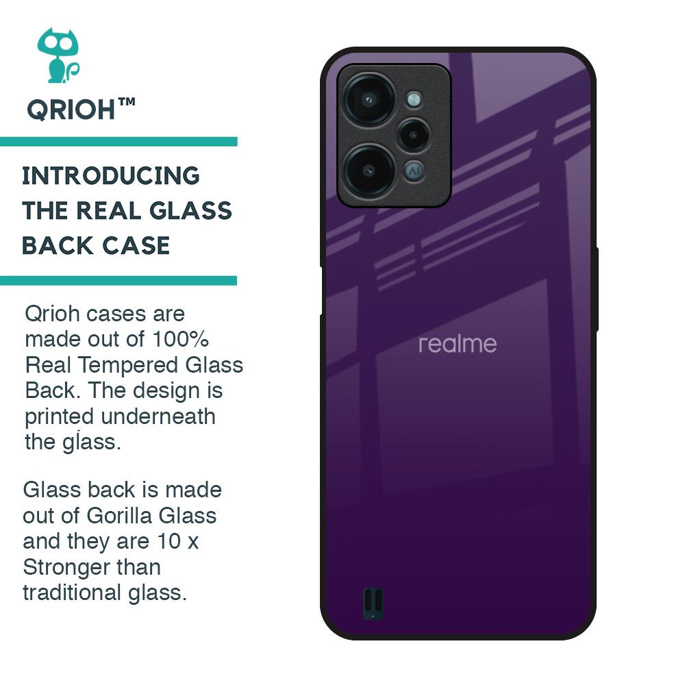 Dark Purple Glass Case for Realme C31
