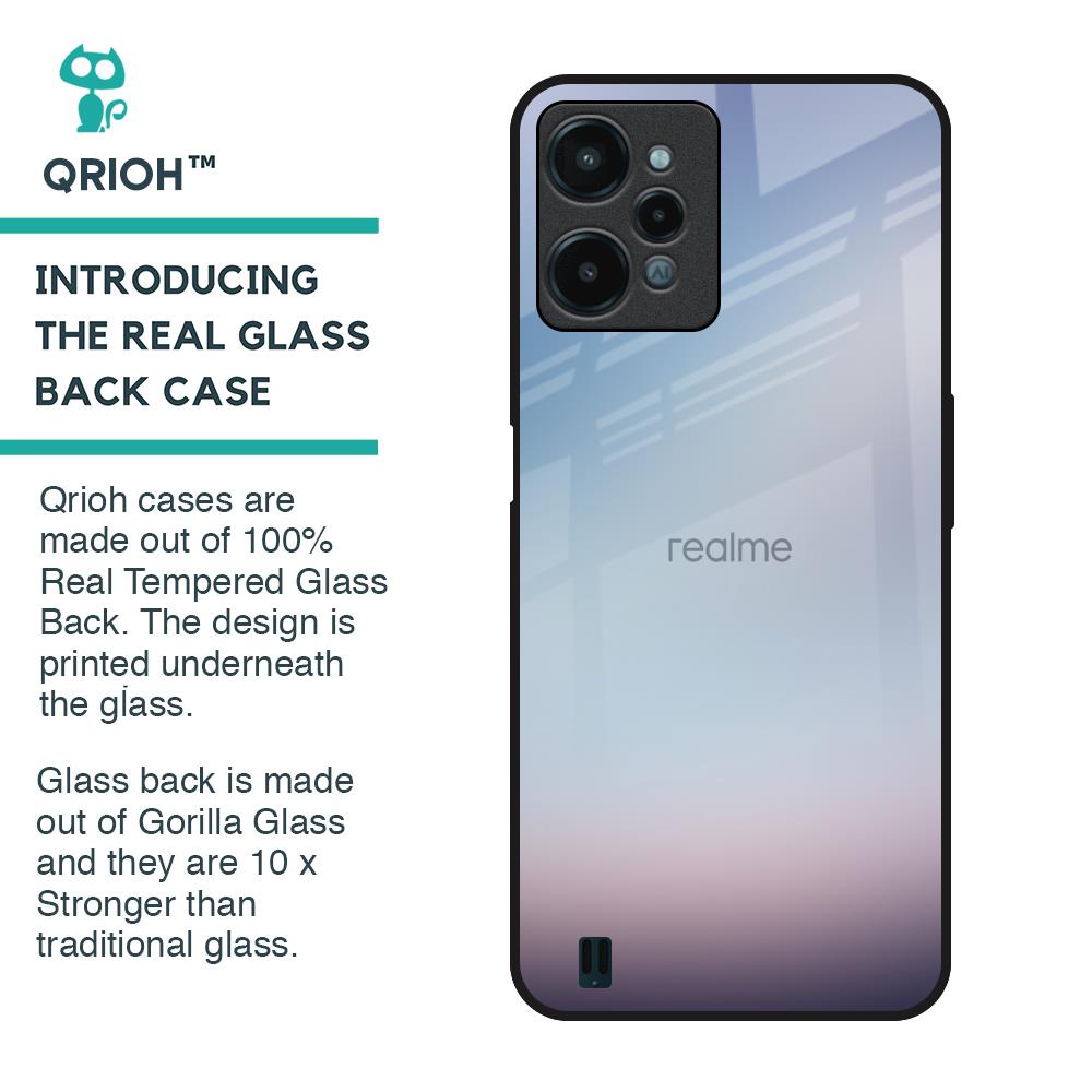 Light Sky Texture Glass Case for Realme C31