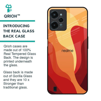 Magma Color Pattern Glass Case for Realme C31