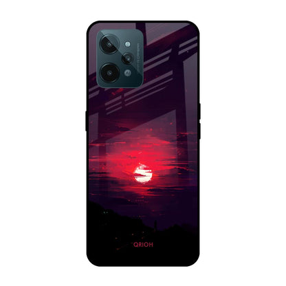 Morning Red Sky Realme C31 Glass Cases & Covers Online