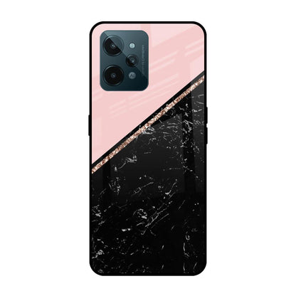 Marble Texture Pink Realme C31 Glass Cases & Covers Online