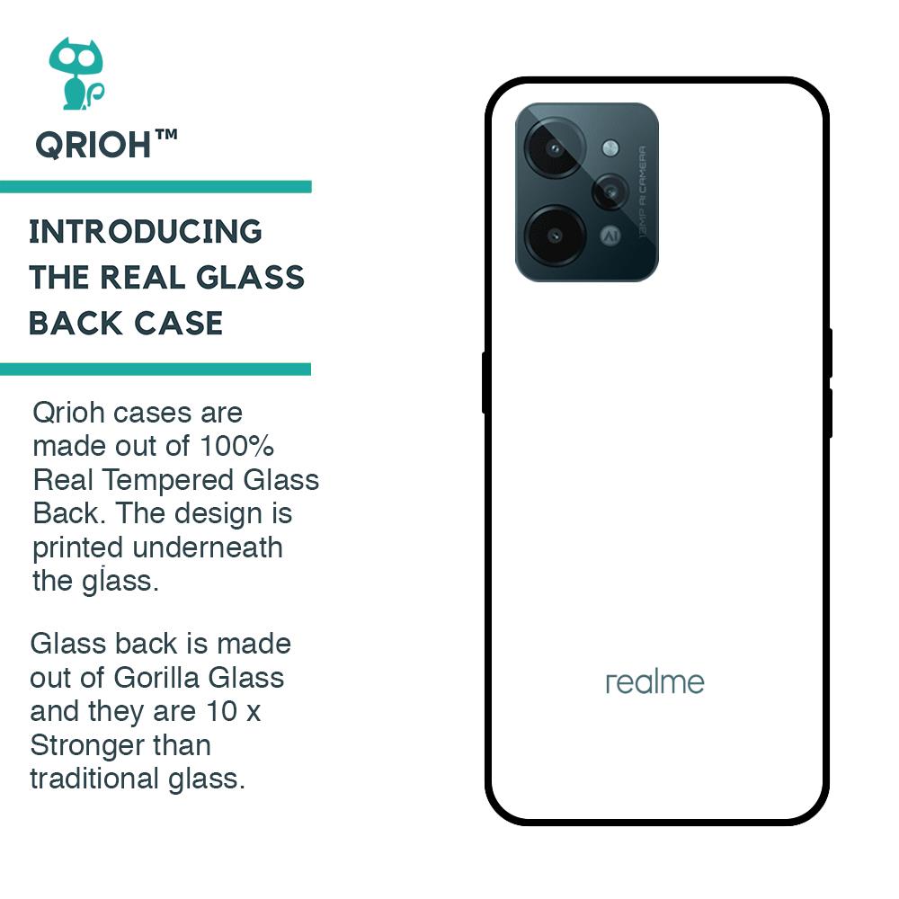 Arctic White Glass Case for Realme C31