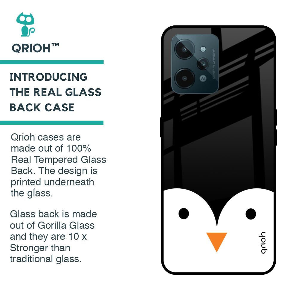 Cute Penguin Glass Case for Realme C31