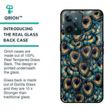 Peacock Feathers Glass case for Realme C31
