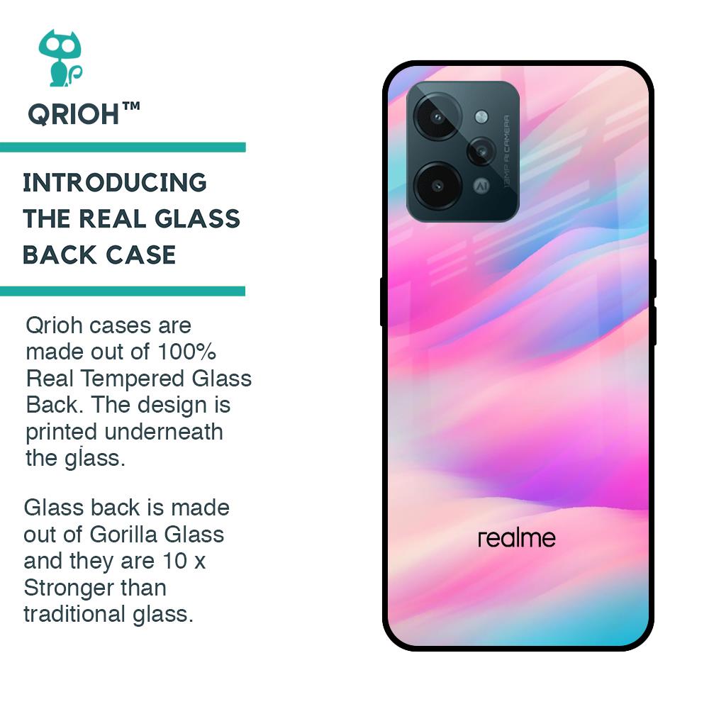 Colorful Waves Glass case for Realme C31
