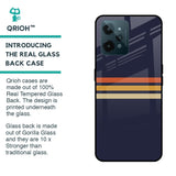 Tricolor Stripes Glass Case For Realme C31