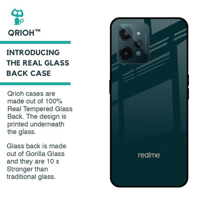 Hunter Green Glass Case For Realme C31