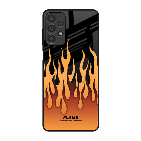 Fire Flame Samsung Galaxy A13 Glass Back Cover Online