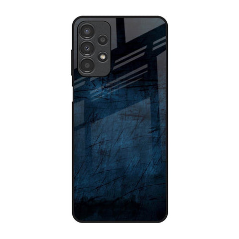 Dark Blue Grunge Samsung Galaxy A13 Glass Back Cover Online