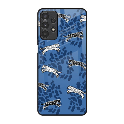 Blue Cheetah Samsung Galaxy A13 Glass Back Cover Online