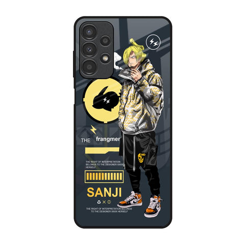 Cool Sanji Samsung Galaxy A13 Glass Back Cover Online