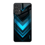 Vertical Blue Arrow Samsung Galaxy A13 Glass Back Cover Online