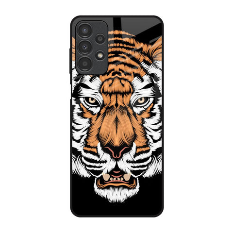 Angry Tiger Samsung Galaxy A13 Glass Back Cover Online
