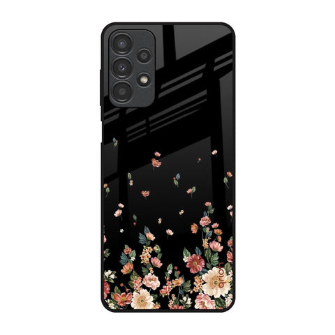 Floating Floral Print Samsung Galaxy A13 Glass Back Cover Online