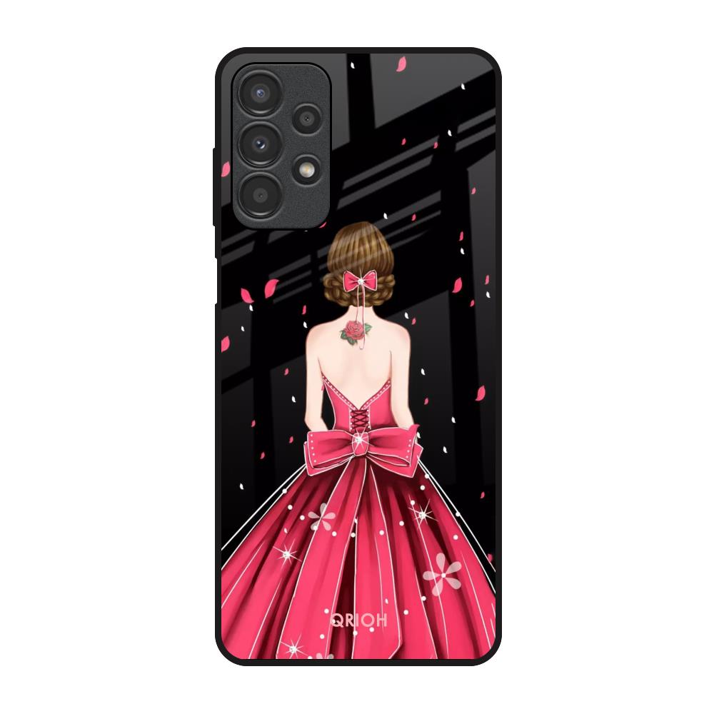 Fashion Princess Samsung Galaxy A13 Glass Back Cover Online
