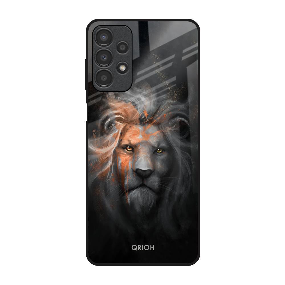 Devil Lion Samsung Galaxy A13 Glass Back Cover Online