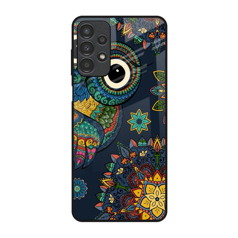 Owl Art Samsung Galaxy A13 Glass Back Cover Online
