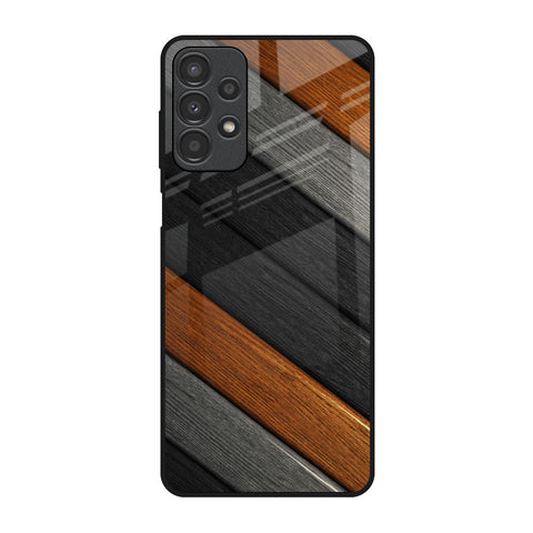 Tri Color Wood Samsung Galaxy A13 Glass Back Cover Online